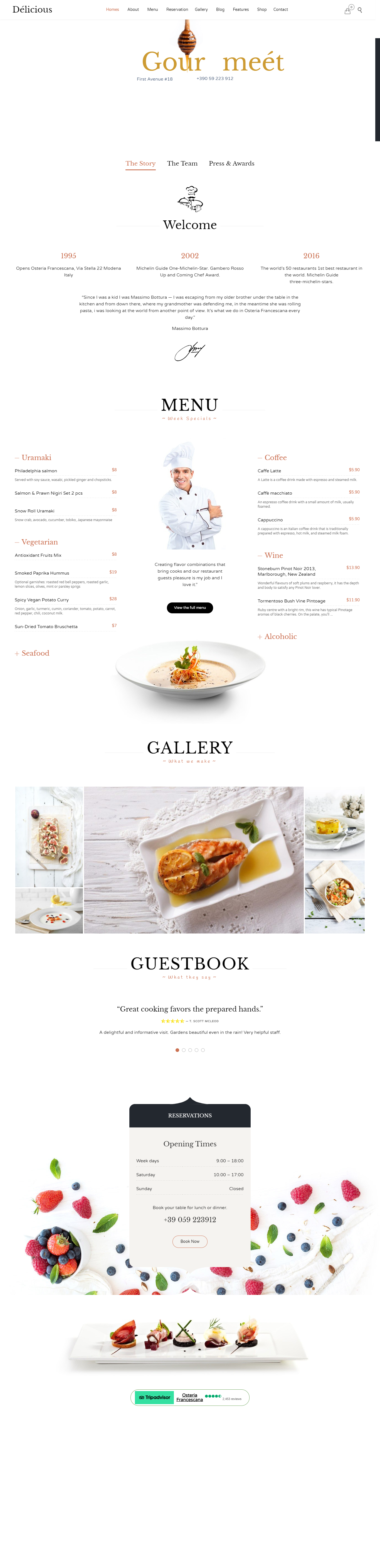 Mẫu website thực phẩm 001